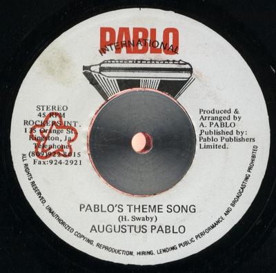 7-дюймовая пластинка AUGUSTUS PABLO PABLO ALL STARS Pablos Theme Song Tubbs Dub Son NONE Pablo Internati Jamaica Reggae Ska Dub Б/у