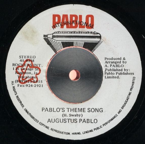 7-дюймовая пластинка AUGUSTUS PABLO PABLO ALL STARS Pablos Theme Song Tubbs Dub Son NONE Pablo Internati Jamaica Reggae Ska Dub Б/у