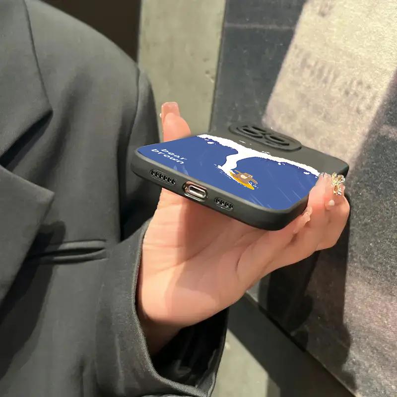 Ins Cartoon Cute Surfing Bear Phone Case For Xiaomi Redmi Note 13 12 11 Pro Plus 12S 11S 10S Redmi 12 13C 13 4G Silicone Cover