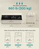 SONGMICS Storage Ottoman Bench, Foldable Ottoman Foot Rest with Legs, End of Bed Bench, Storage Chest, Load up to 300 kg, for Living Room, Bedroom