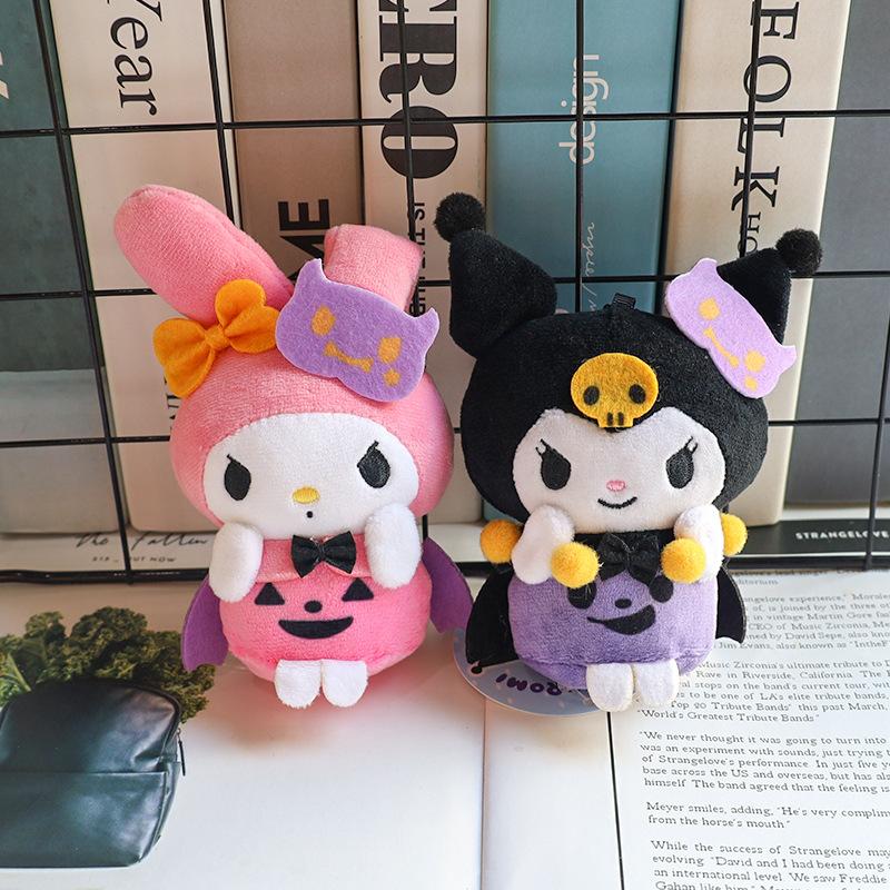 Кукла Hellokitty на Хэллоуин Cinnamoroll Kuromi Kawaii Ghost Мягкая игрушка Брелок Сумка Аксессуары Подарки на день рождения Игрушки на Хэллоуин