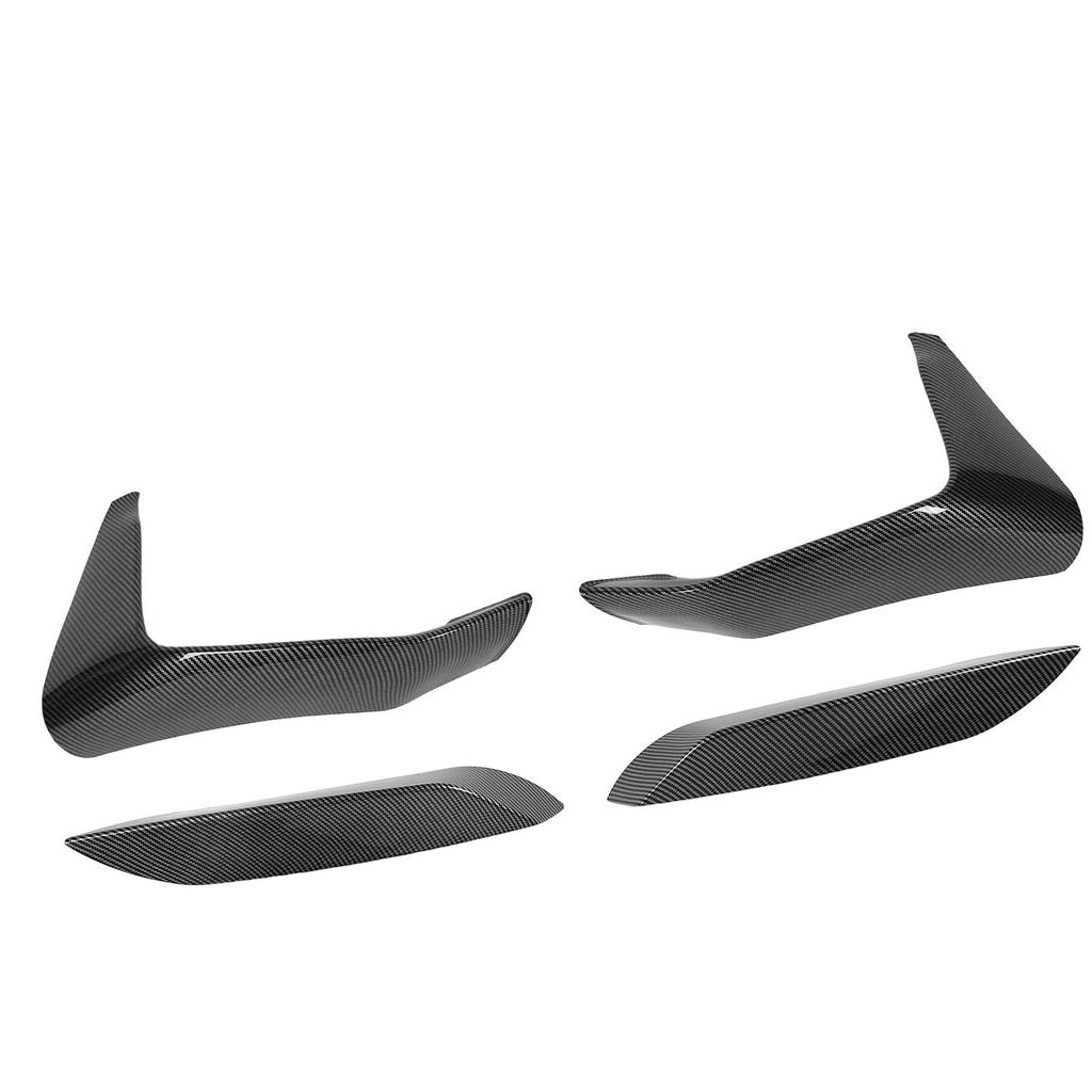 4Pcs Front Bumper Grille Fog Light Spoiler Set ABS Improve Sporty Appearance Front Bumper Splitter for F80 F82 F8 4