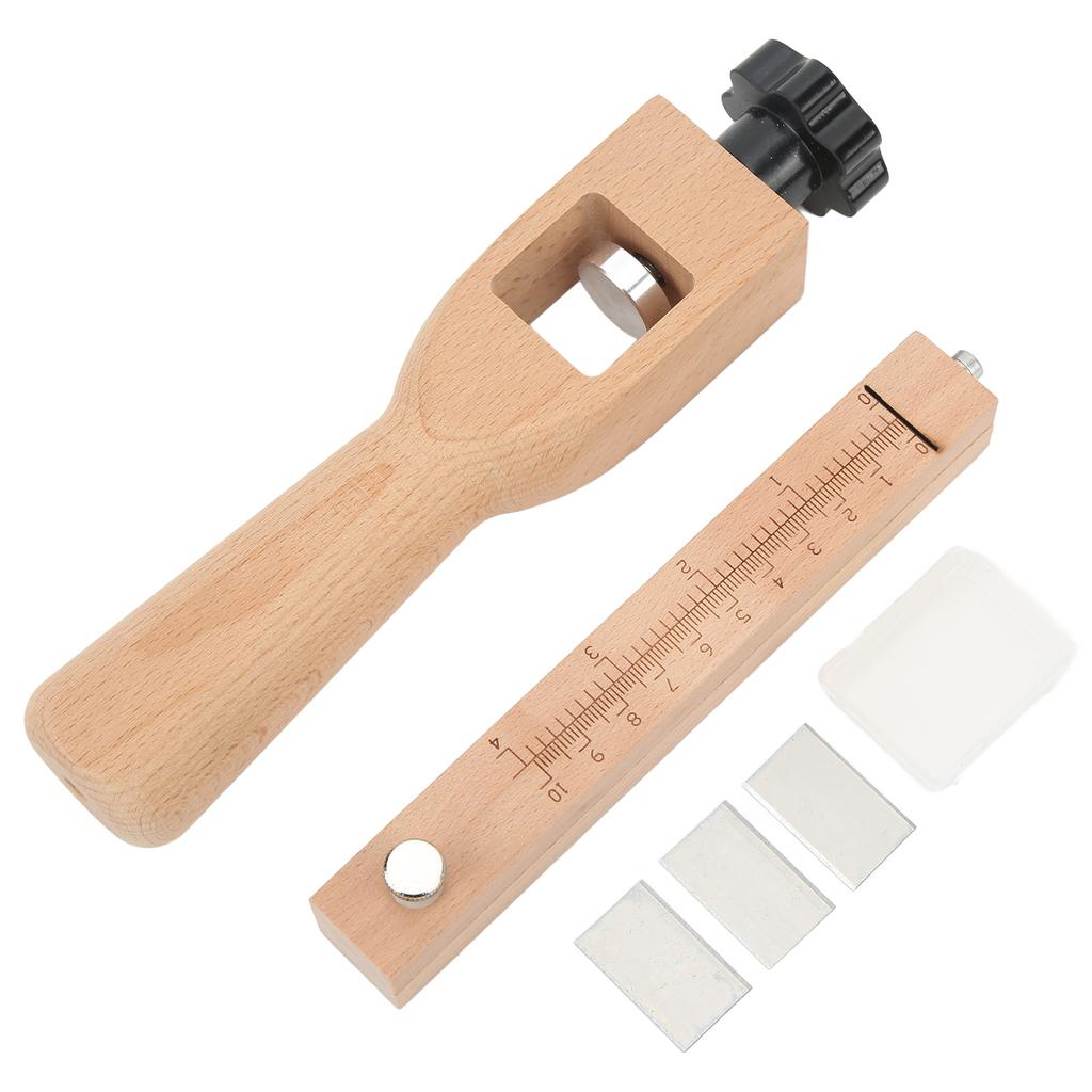 Leather Strap Cutter Adjustable Thickness Stainless Steel Strong Wood Leather Belt Cutter for Craft