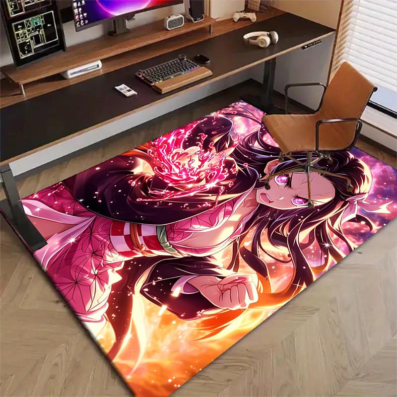 nezouko1Printed Area Rug Carpet for Bedroom Living Room Home Decor Rugs Mat Non Slip Mat Rug for Bedside