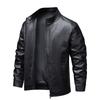 New Leather Jackets for Men Spring New Stand-up Collar Jackets Men's Tops Windproof Casual Jackets