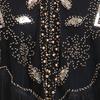 Women 1920s Sequined Shawl with Tassels Beaded Pearl Fringe Sheer Mesh Wraps Gatsby Flapper Bolero Cape Cover Up
