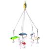 5 Arms Alabama Umbrella Jig Head Fishing Rig Bait Fishing Lures With Snap Swivels(3#)