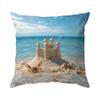 Pcs Beach Shells Singlesided Printed Pillowcase Cushion Coversuitable For Living Roombedroomcar Decoration