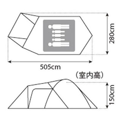 Палатка Snowpeak AMenity DoMe M Side Sde 001rh