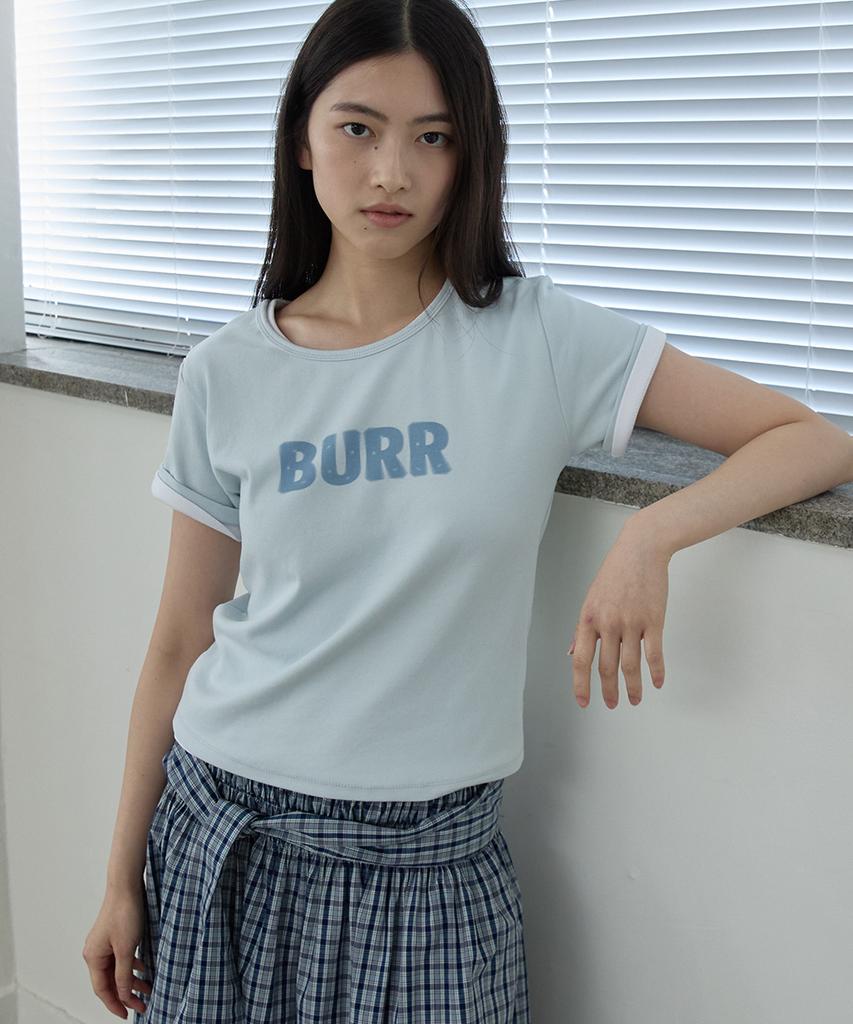 Синяя футболка с графическим принтом Lense Burr