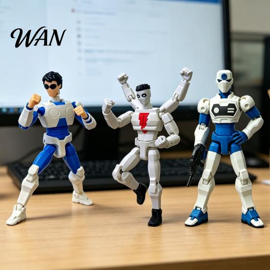 Cartoon Character Figurine Action Figure 3D Printed Posable Articulated Poseable Fidget Toy Model Collectible Decoration Anime Fans Gifts