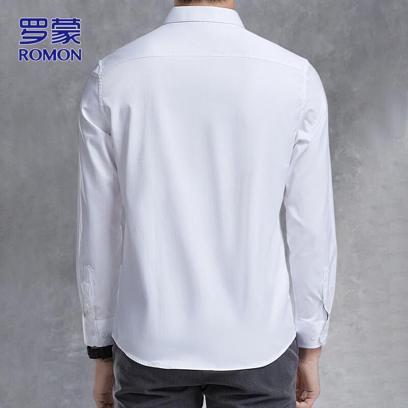 ROMON Мужская рубашка с длинным рукавом в стиле business casual