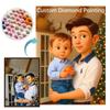 Custom Diamond Painting with Photo, Create Your Own Diamond Painting, 5D Diamond Art Kits for Adults (Round Drill)