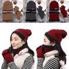 Mens Girl Knitted Winter Warm Neck Warmer Beanie Hat Hat Scarf Gloves Set And Neck Scarf