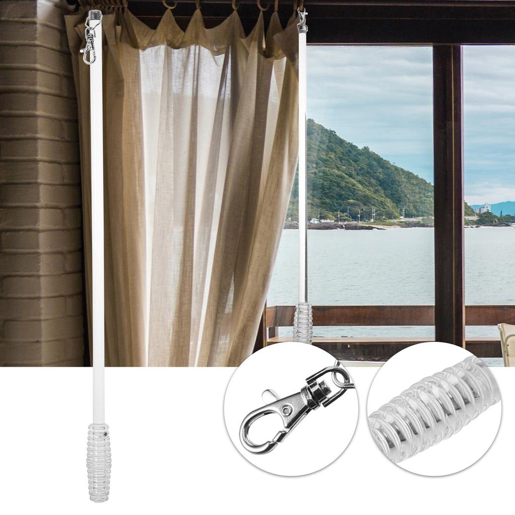 Curtain Pull Wand Long Drapery Wand For Window Blind Vertical Blind Repair Reusable Curtain Rods Drapery Pull Rods