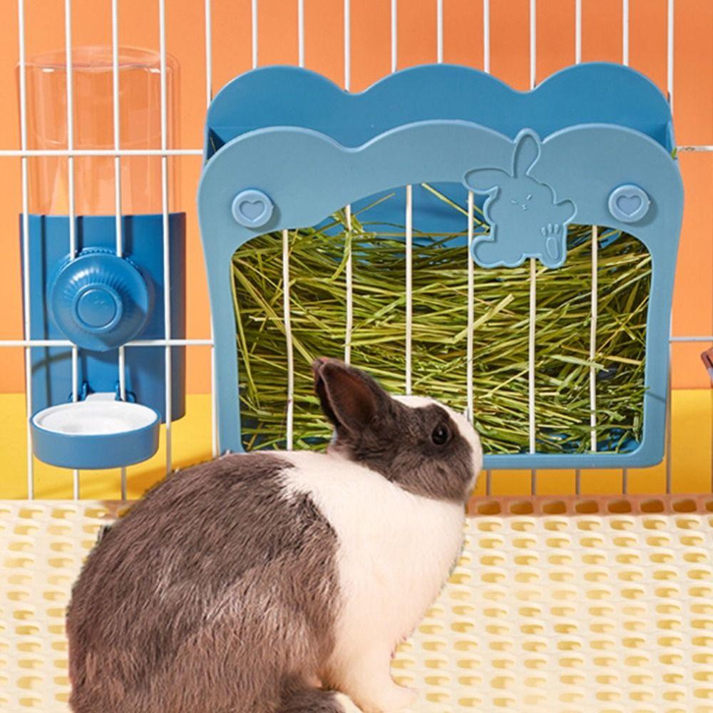 Hanging Bunny Grass Holder Large Capacity Guinea Pig Hay Feeder Hay Rack Rabbit Hay Feeder Ferret