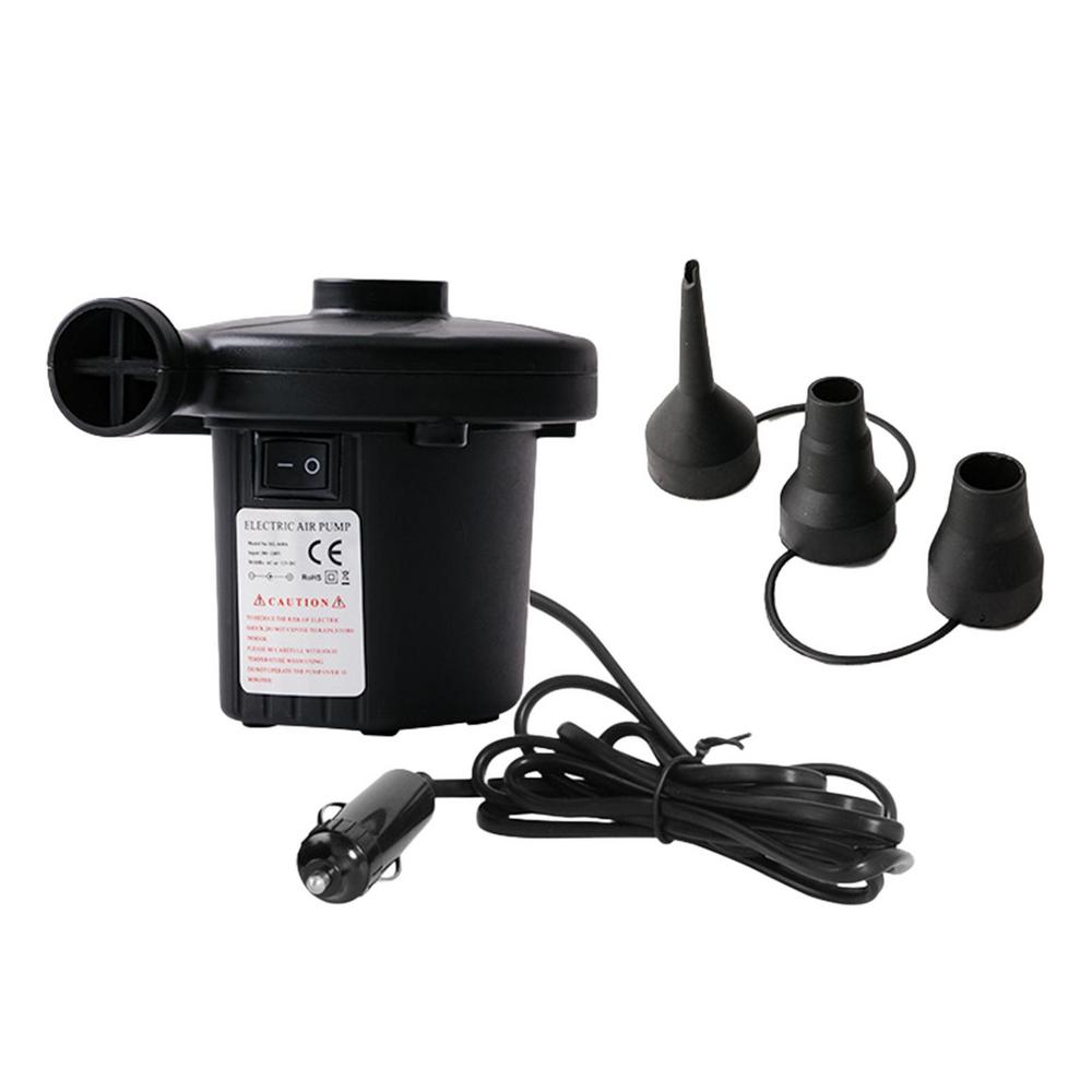 220 В переменного тока/12 В постоянного тока Электрический воздушный насос для надувных изделий Портативный воздушный насос для надувных кроватей, матрасов Автомобильный компрессор для автопринадлежностей