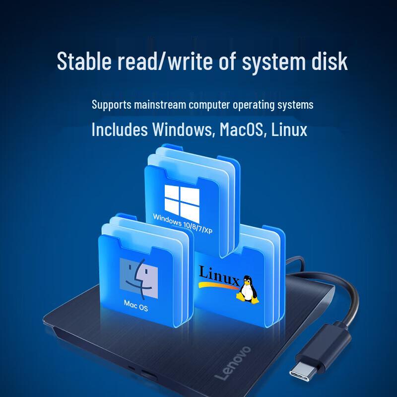 Lenovo Внешний DVD-привод DB95 USB/Type-C