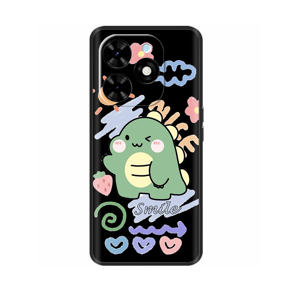 Чехол для Spark Go 2024 для Tecno Spark Go 2024 Чехол для телефона Милый панда Задняя крышка для Techno Spark Go 2024 Защита Coque Fundas