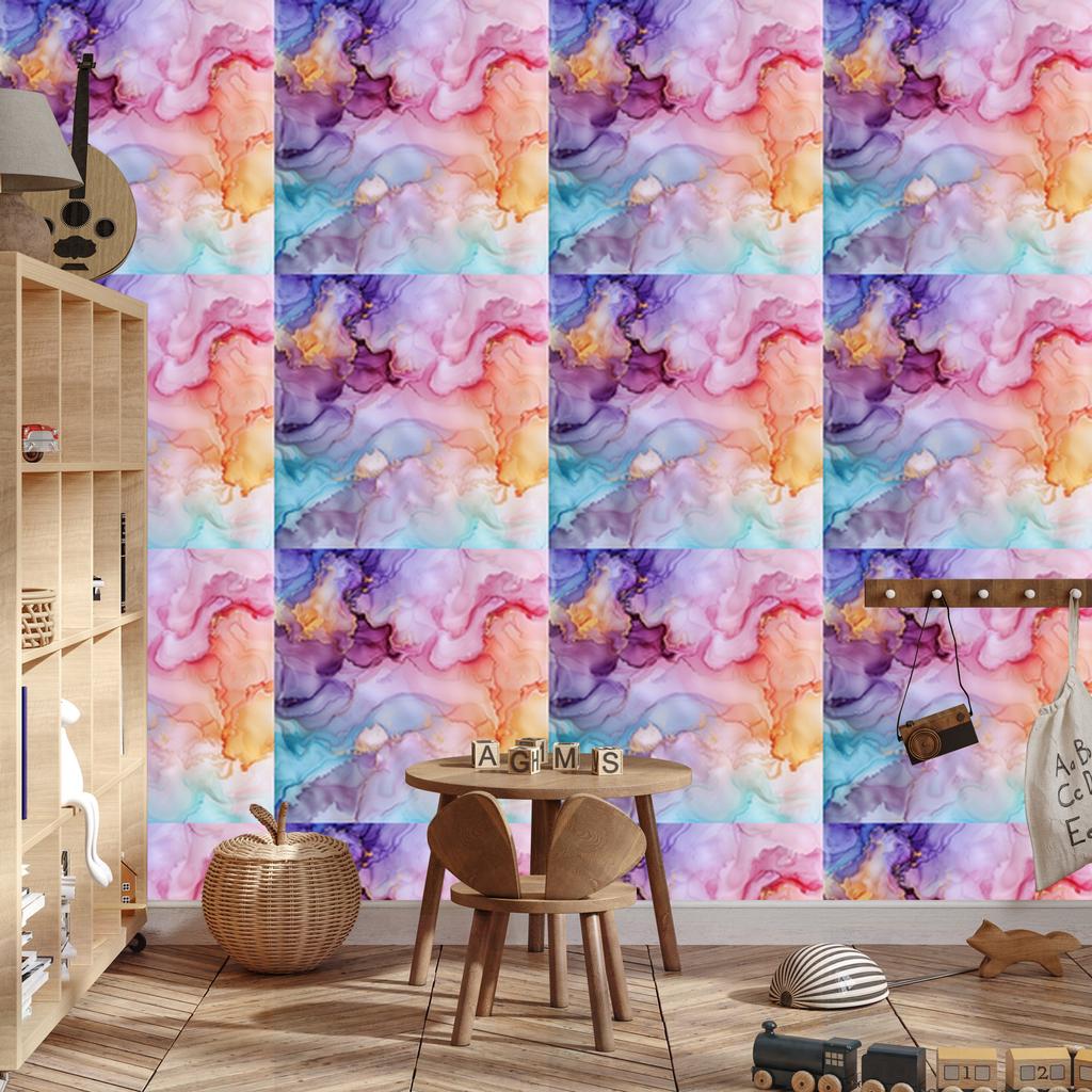 Ink wallpaper violet, blue, purple and lavender 50x1000