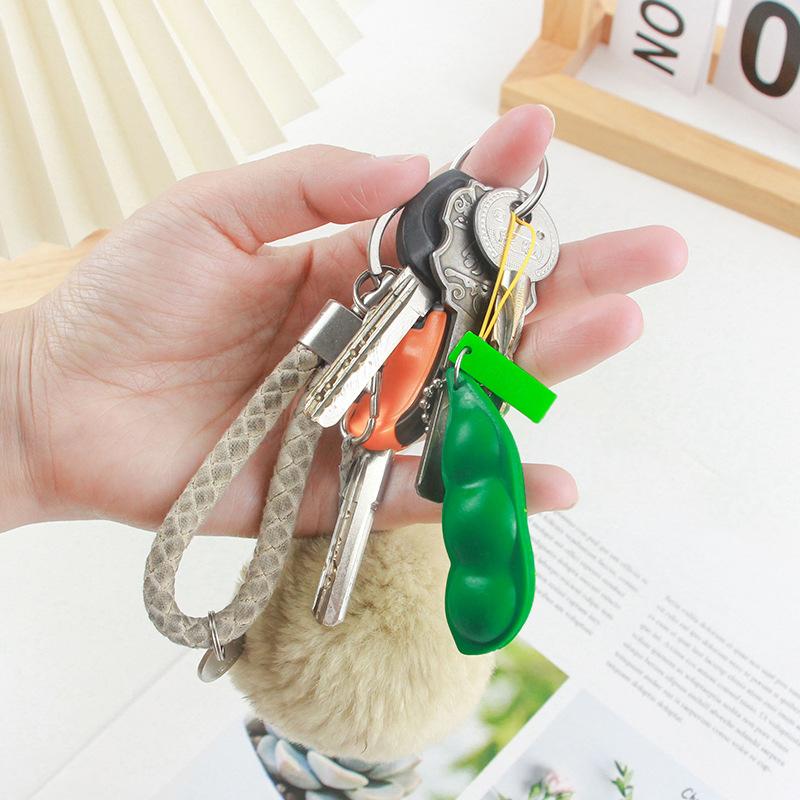 10/30/50 ШТ. Игрушки-антистресс Горошек Фасоль Для Тревожности СДВГ Нажималки Снятие Стресса Сжималки Кавайный Брелок Сувениры на Вечеринку Дети Взрослые