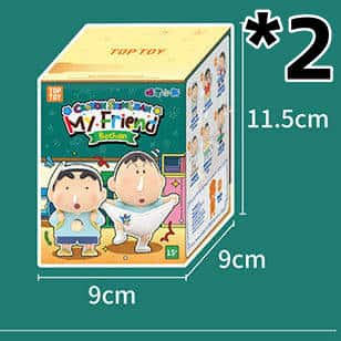 Crayon ShinChan My Friend Bochan Series Cute Anime Figure Model Desktop Ornament Surprise Toy Birthday Gift
