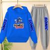 Kids 3-12Yrs Autumn Hoodie Anime Products Clothing Sports Pullover Sweatshirt+Pants Two-Piece Set Boys Girls Toddler Leisure Set