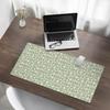 Modern Desk Mat for Remote Work, Geometric Retro Pattern, 90x45 cm