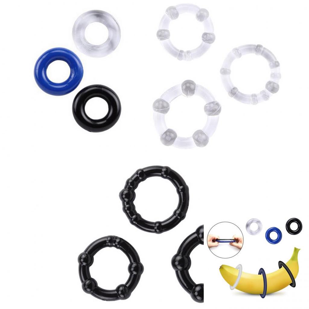 Секс-шоп 3 шт./компл. мужские круглые кольца для задержки пениса из бисера, товары для взрослых, сексуальная стимуляция