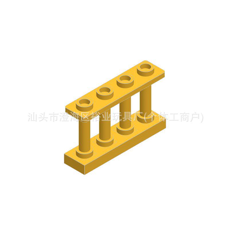 15332 Конструктор DIY из мелких деталей - Рельс с 4 отверстиями, Детали для развивающей игрушки
