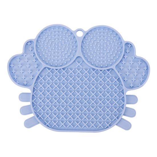 Silicone Dog Lick Mat with Suction Cup Anxiety Relief Crab Shape Pet Food Mat Anti-tip Slow Eating Bowl Peanut Butter Licking Mat Enrichment