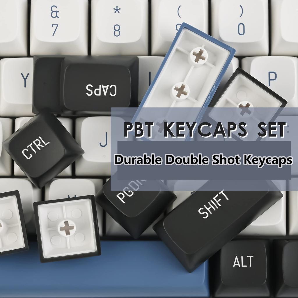 Arctic Circle CSA Custom 160 Keys Double Shot Keycap Set for MX Switch Gaming Mechanical Keyboard Keycaps, Cherry/Gateron 60%/64/GK61