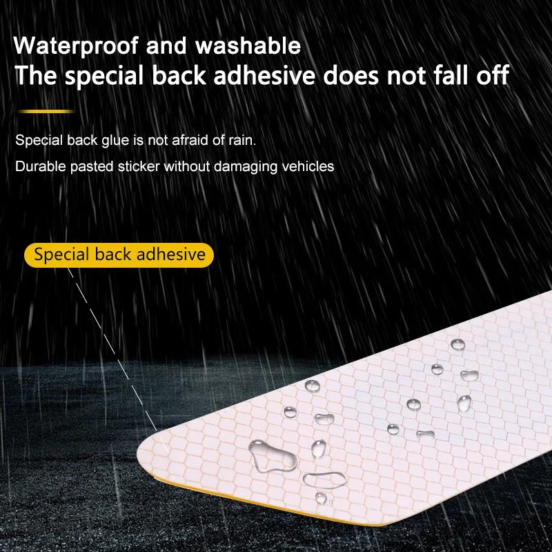 2 шт./компл. светоотражающая лента для безопасности грузовика, защитная лента для двери автомобиля, полосы для предотвращения столкновений, безопасные наклейки на отражатель