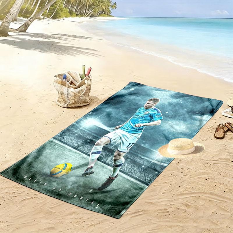 Kevin De Bruyne Beach Towel, Large Soft Quick Dry Towel for Beach Camping Swimming