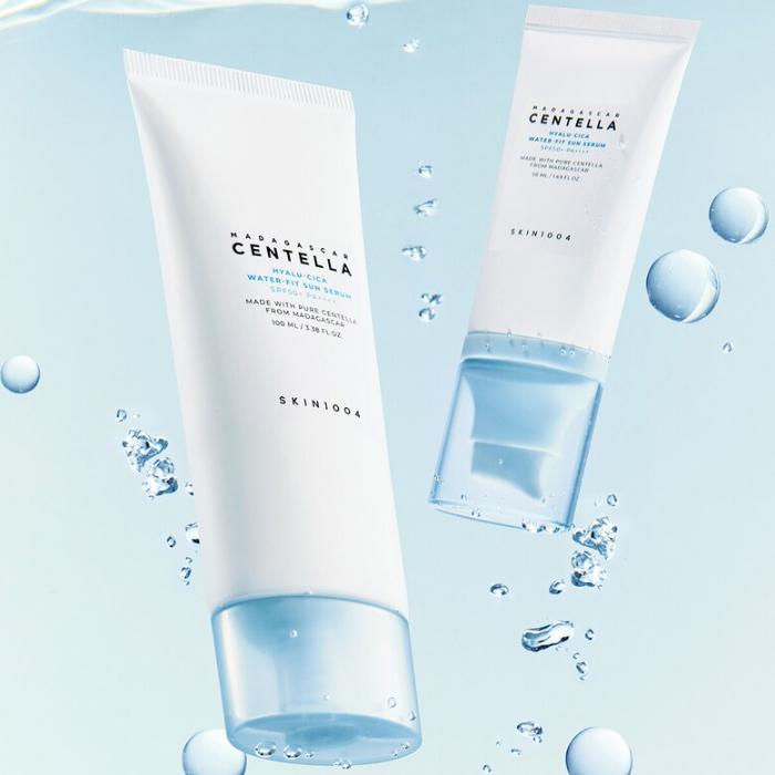 Skin1004 Мадагаскарская центеллы Hyalu-Cica Water-Fit Sun сыворотка 50мл*2шт(Двойная упаковка)