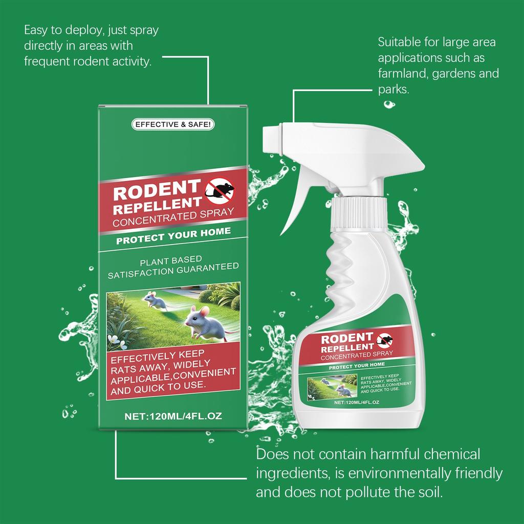 Мятный спрей для мышей отслеживание мышей в помещении и на открытом воздухе длительный антикрыс и мышей 120 мл