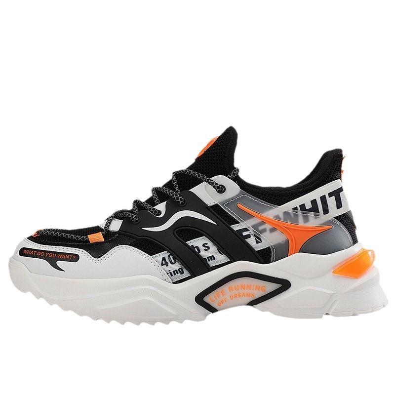 Мужская обувь лето новая амортизирующая дышащая сетчатая спортивная обувь универсальная сетчатая ПУ повседневная беговая обувь мужская обувь