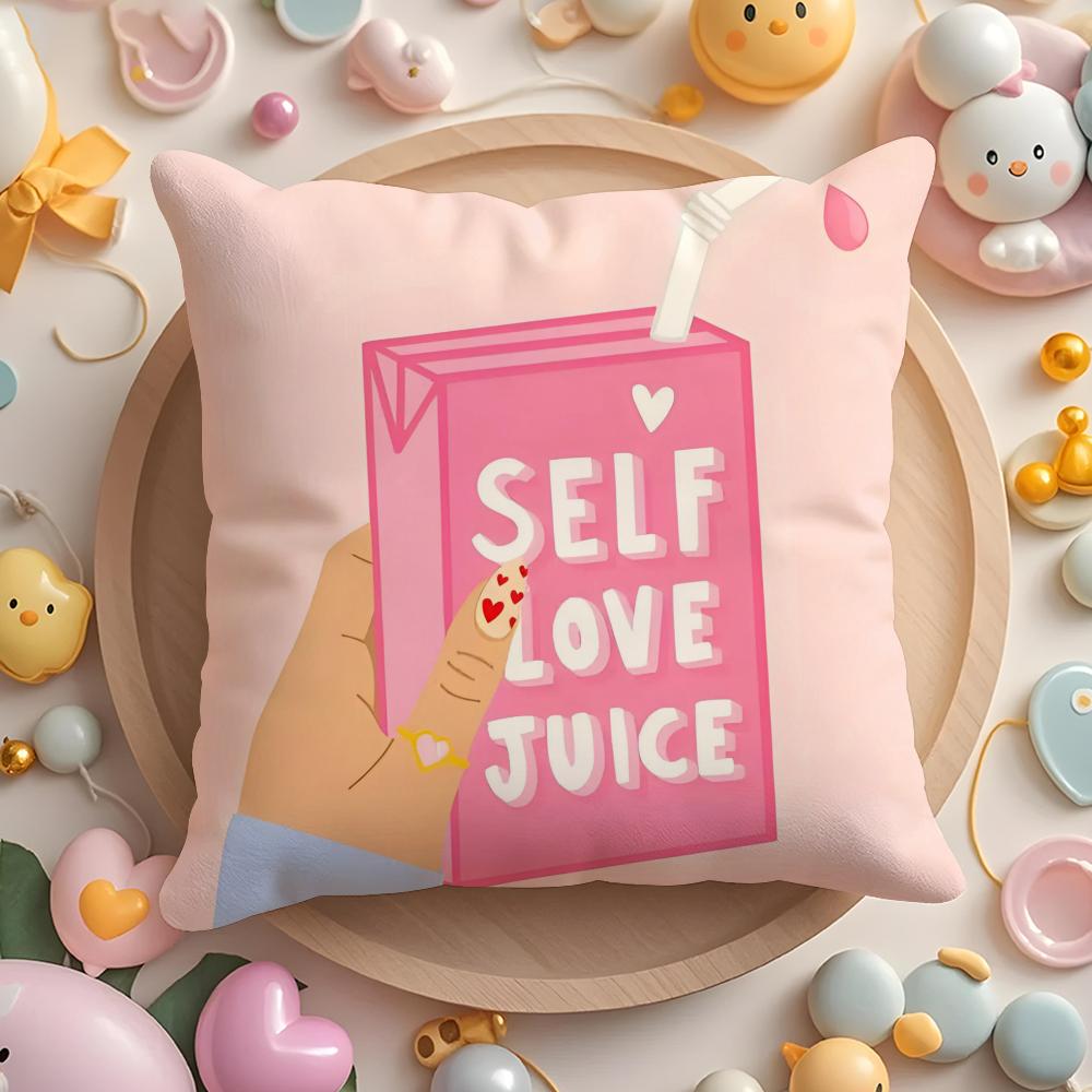 Feminist Girl Power Inspirational Quote Cushion Cover Plush Fabric Soft DoubleSided Printed Sofa Winter Home Gift Pillow Cover