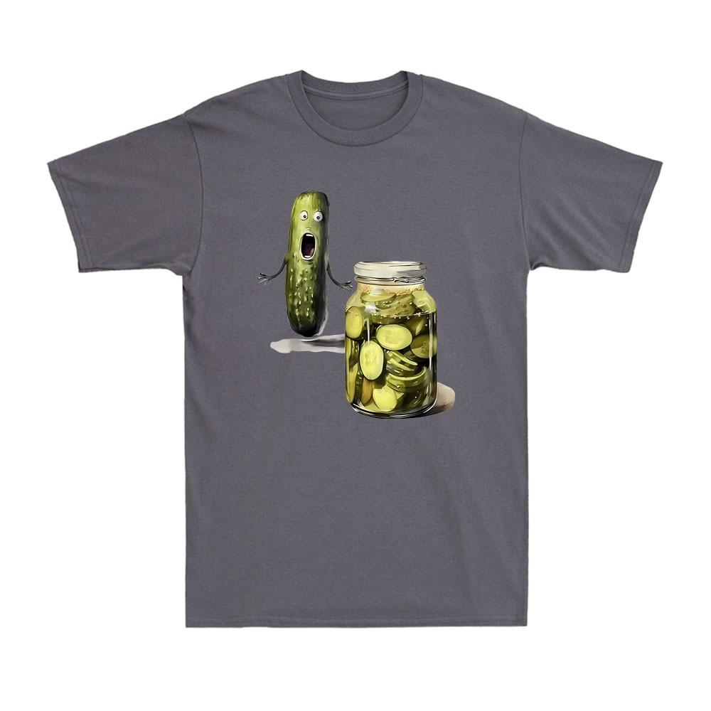 Funny Pickle Surprise A Cucumber And A Jar Of Sliced Pickles Unisexs TShirt