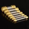 Нержавеющая сталь 304 1/2" 3/4" 1" Наружная резьба BSP Металлический гофрированный шланг для душа Водонагреватель Металлическая гофра Медная головка Длина 15 см - 100 см