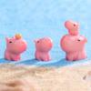 Розовые Миниатюрные Фигурки Капибары Сделай Сам Мини Фигурка Животного Мультяшная Статуэтка Капибары Вечеринка Фестиваль
