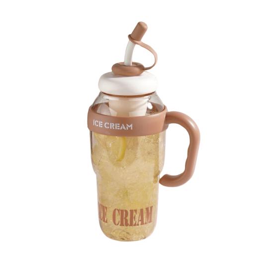 1300 мл симпатичная бутылка для воды с трубочкой, герметичная крышка, регулируемый ремешок, портативная дорожная кружка, большая емкость, бутылка для фитнеса, велосипеда, летний горшок для холодной воды без BPA