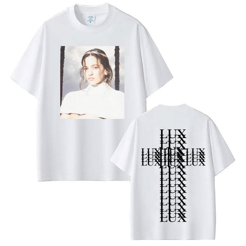 Singer Rosalía LUX Album Tour Graprhic Tshirt Mens Women Oversized Short Sleeve Loose Tshirts Aesthetic Casual Tshirts