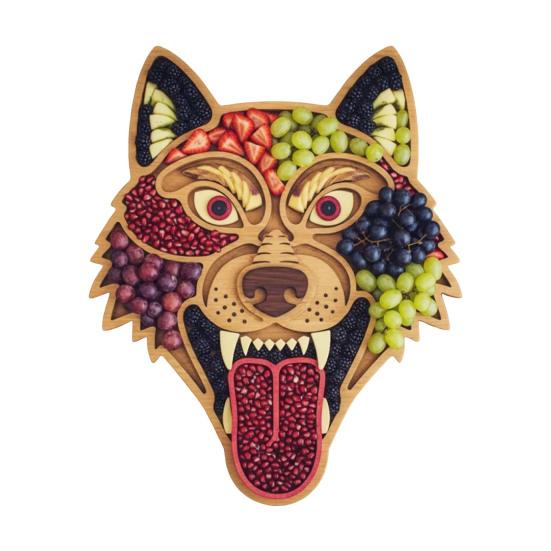 Halloween Charcuterie Board Wooden Serving Tray with Spooky Theme Cheese Appetizer Platter for Parties Unique Gift for Food Lovers