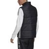 Adidas Originals Logo Print Straight Collar Warm Casual Vest Men Vests Black GE1296