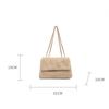 Fashion Women Shoulder Bag Furry Handbag Chain Underarm Bag Large Capacity Square Flap Messenger Bag Plush Totes ARI