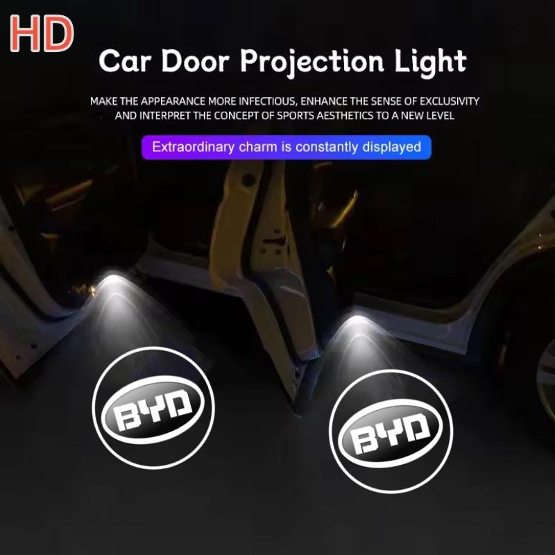 2PCS Car Led Door Welcome Light Projector Ghost Shadow Lamp For BYD ATTO3 QIN SONG S6 7 E6 TANG YUAN