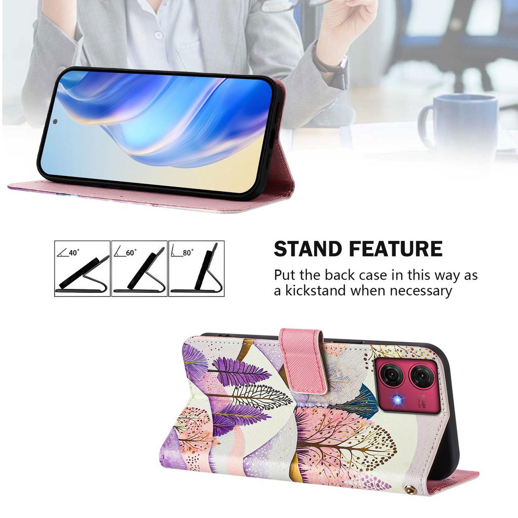 Landscape Luxury Painted Leather Case Wallet Book Style Cover for Motorola Moto G60,G40 Fusion,G10,G20,G30,G Play,G Power,Edge 50 NEO...