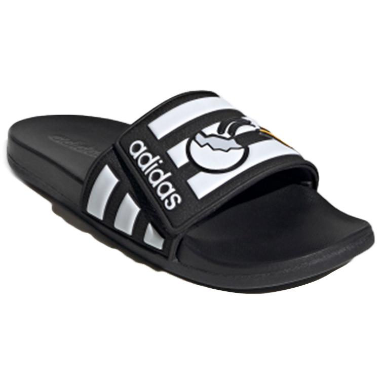 adidas Унисекс шлепанцы Neo Adilette Comfort Adj Желтый Перекрестный Черно-белый 'Черно-белый' FY3037