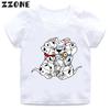 101 Dalmatians Little Spotted Dogs Funny Kids T-Shirts Cartoon Girls Clothes Baby Boys Short Sleeve T Shirt O-Neck Children Tops
